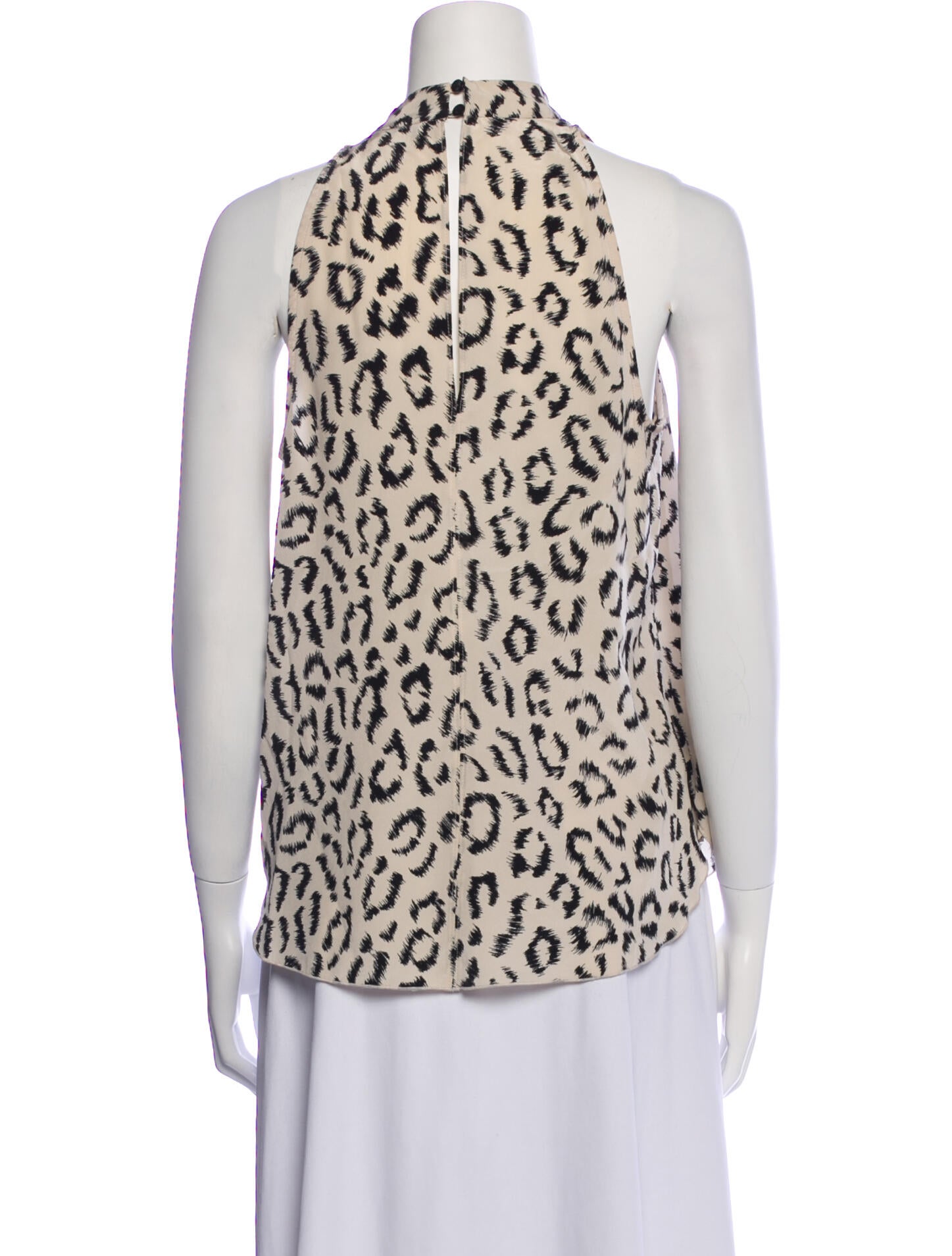 A.L.C. Silk Animal Print Top